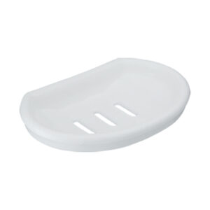 Round Soap Case White